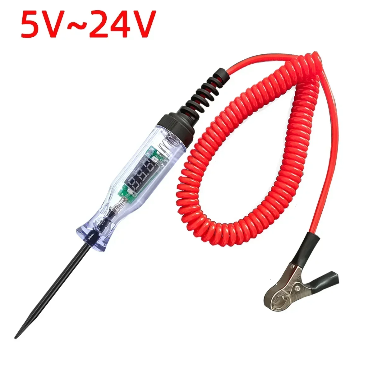 2-Pack 6-24V Digital Electric Voltage Circuit Tester For Car Truck Automotive Electrical Diagnosis