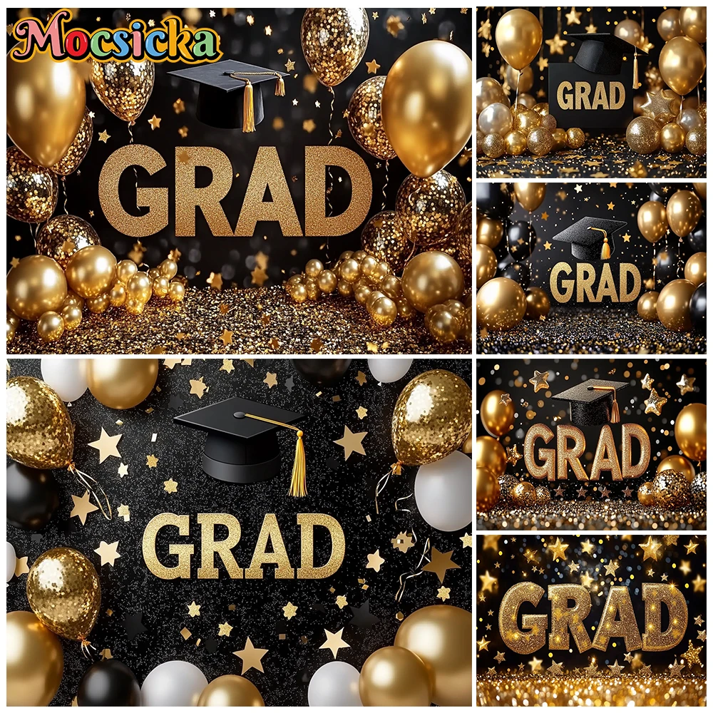 Mocsicka GRAD Photography Background Shooting Props Decorations School Student Graduate Photo Portrait Backdrop Studio Wallpaper