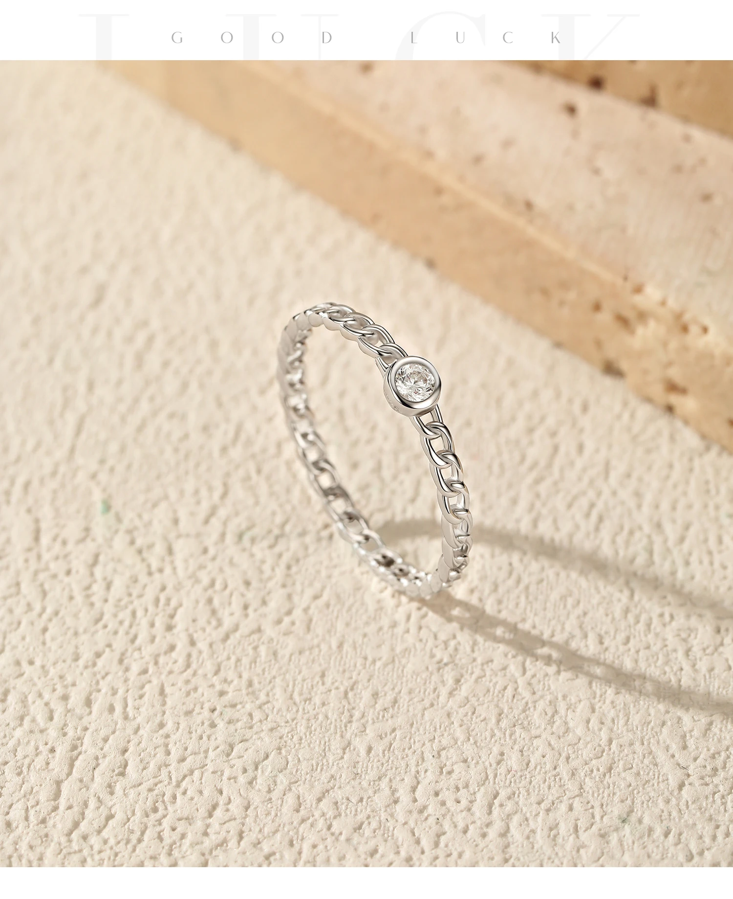 MODIAN Moissanit-Labordiamantringe aus 925er Sterlingsilber, trendige Ringe mit Verschlussdesign, Fingerringe für Frauen, Büro, edler Schmuck – Detail 14