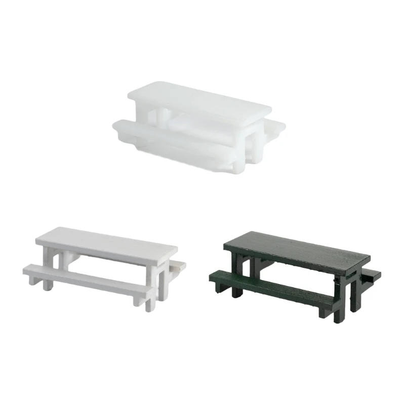 Обучающий кукольный домик, миниатюрная скамейка, игрушка, ролевые игры, реалистичная модель, модель скамейки, маленький размер