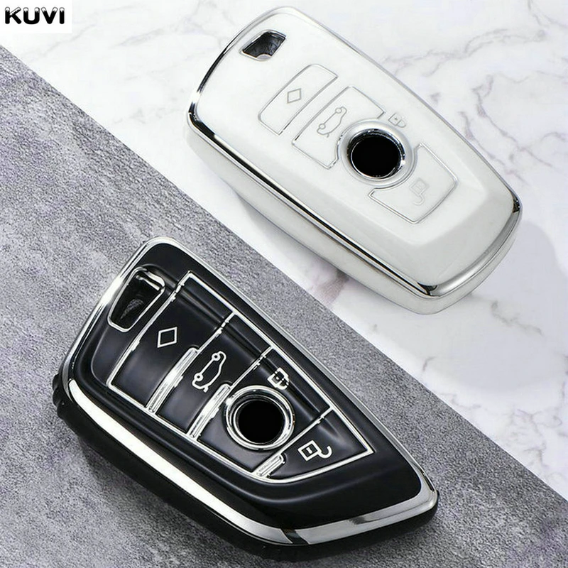 TPU Car Key Case Cover Shell Fob For BMW F30 F31 F32 F34 F20 F21 F07 F10 1 3 5 7 Series X1 X3 G01 X4 G02 X5 F15 F16 M3 M4 Etc