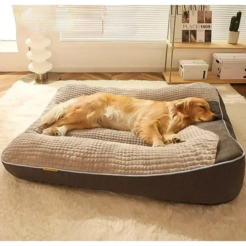 

Doghouse All-season Universal Medium and Large Dog Pet Sofa Golden Fur Bed Mat Pet House Winter Warm Sleeping Pad Accesorios