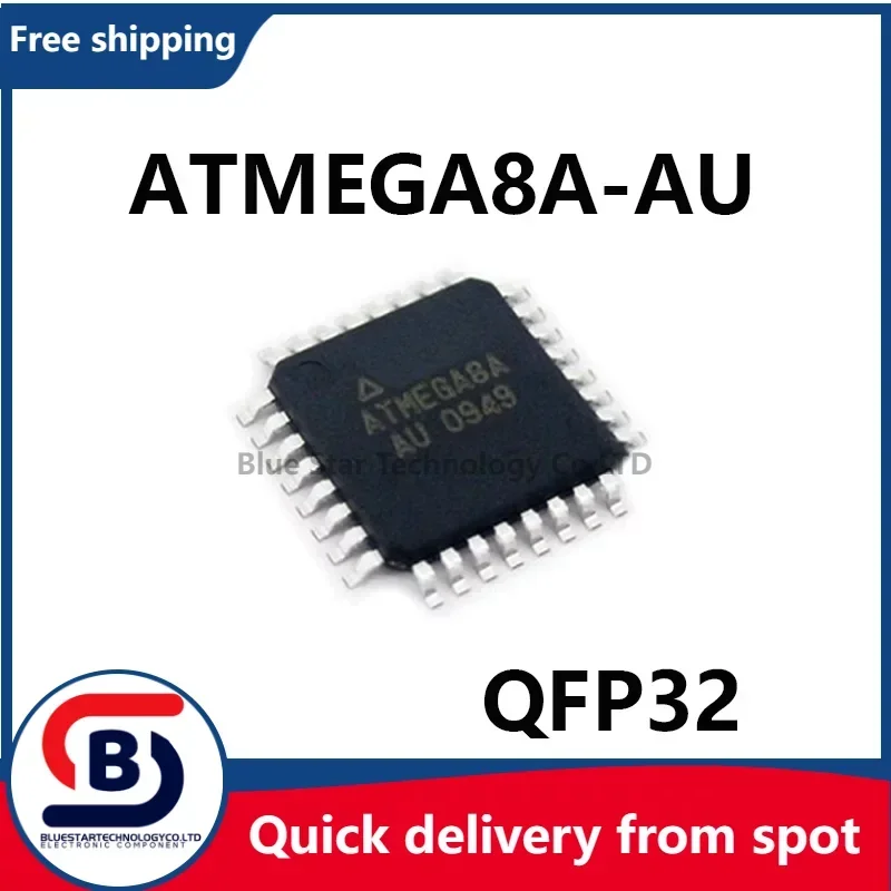 Free Shipping 10-50pcs/lots ATMEGA8A-AU ATMEGA8A ATMEGA8 QFP32 Quick delivery from spot