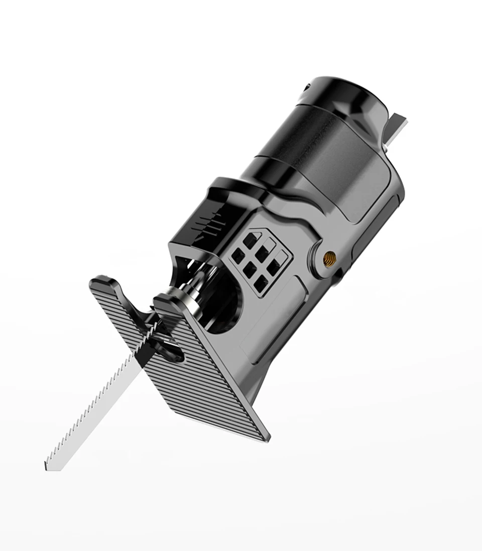 Tragbarer Adapter für Säbelsäge, elektrischer Bohrer zu Kettensäge, optional mit automatischer Kraftstoffzufuhr, für Holz- und Metallschneidwerkzeuge. – Detail 1