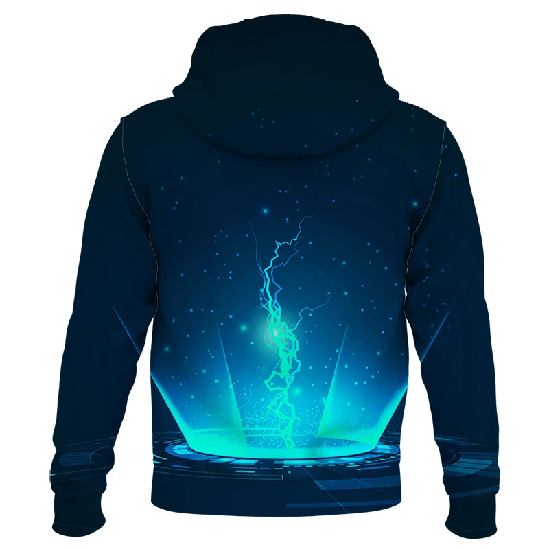 Scientific Style 3D Print Oversized zipper Hoodies Men Holiday High-tech Autumn Sweatshirt  Male Clothes XXS-7XL mens clothing