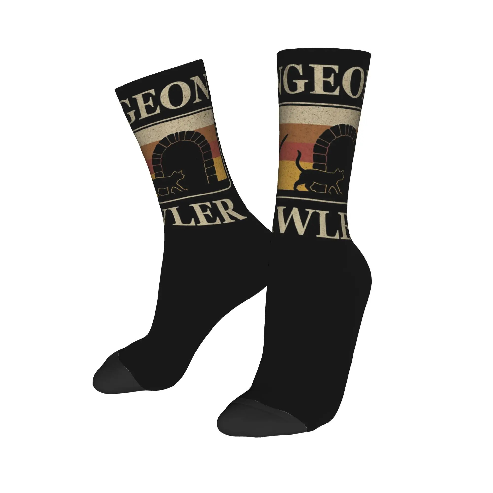 Happy Funny Men's Socks Casual Retro Dungeon Crawler Carl  Sock Polyester  Skateboard Women's Socks Spring Summer Autumn Winter