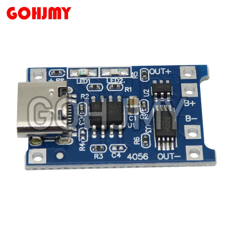 5 TEILE/LOS TP4056 Typ-c USB 5V 1A 18650 Lithium-Batterie Ladegerät Modul Lade Board Mit Schutz dual Funktionen 1A Li-Ion