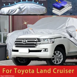 Dla Toyota Land Cruiser pasuje ochrona zewnętrzna pełne pokrowce samochodowe osłony przeciwsłonecznej przeciwsłonecznej wodoodporne, pyłoszczelne zewnętrzne akcesoria samochodowe