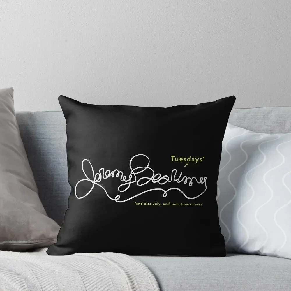 

Jeremy Bearimy in white (with notation) Throw Pillow Luxury Pillow Case Christmas Covers For Cushions Custom Cushion pillow