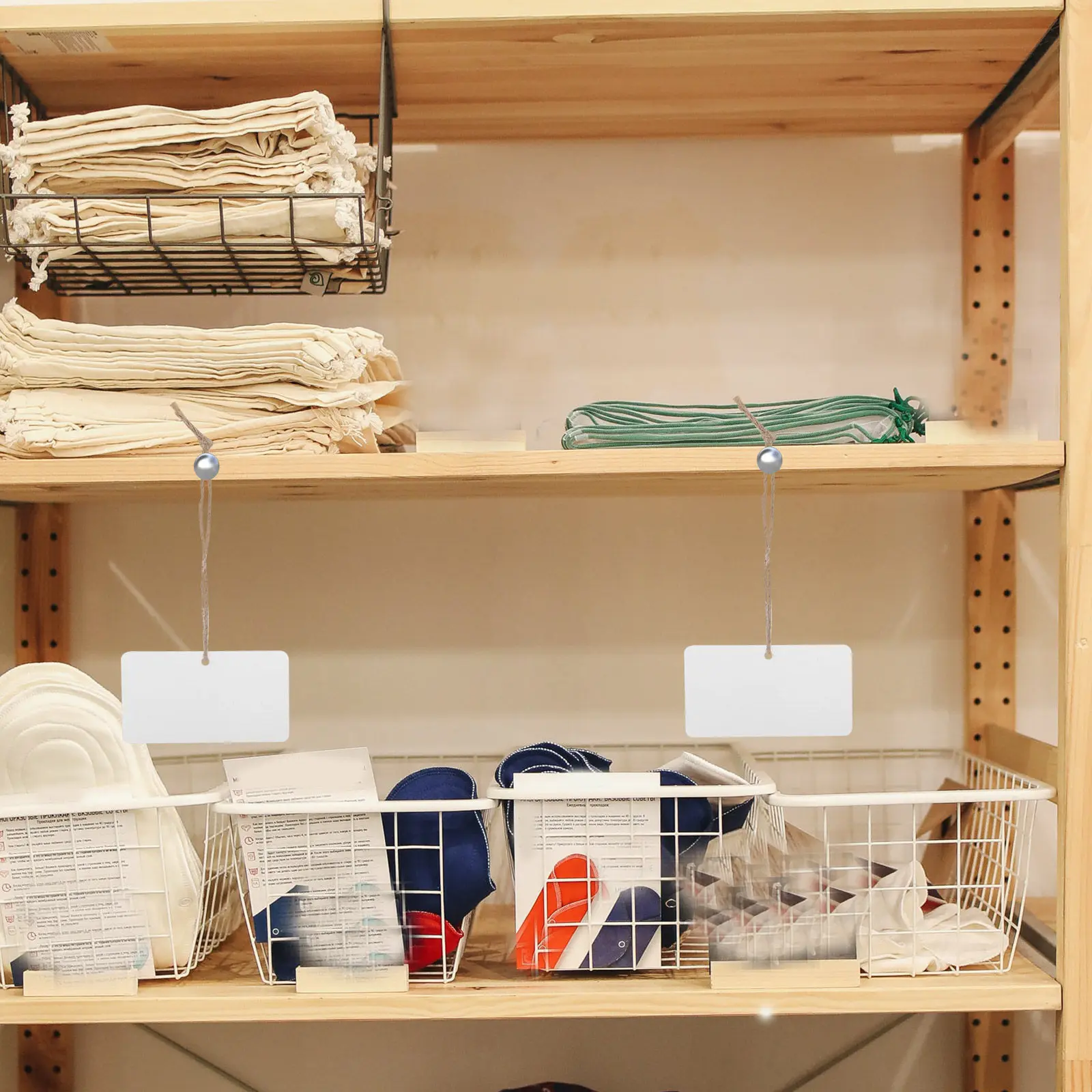 

20 комплектов прозрачных акриловых подвесных бирок, пустые этикетки для самостоятельного оформления, для проволочных корзин, тканевых коробок для хранения, бутылок для вина, подарочной упаковки, кладовой