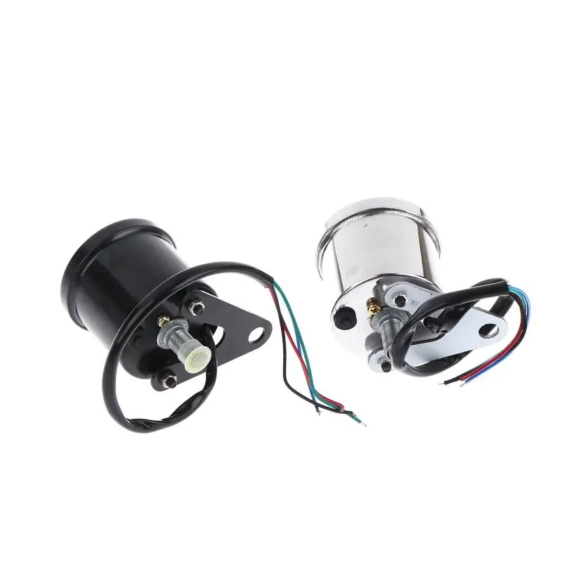 العالمي للدراجات النارية متر LED عداد السرعة الرقمي عداد المسافات مقياس الوقود للدراجات النارية سكوتر تعديل متر 9.9*8*10 سنتيمتر #4