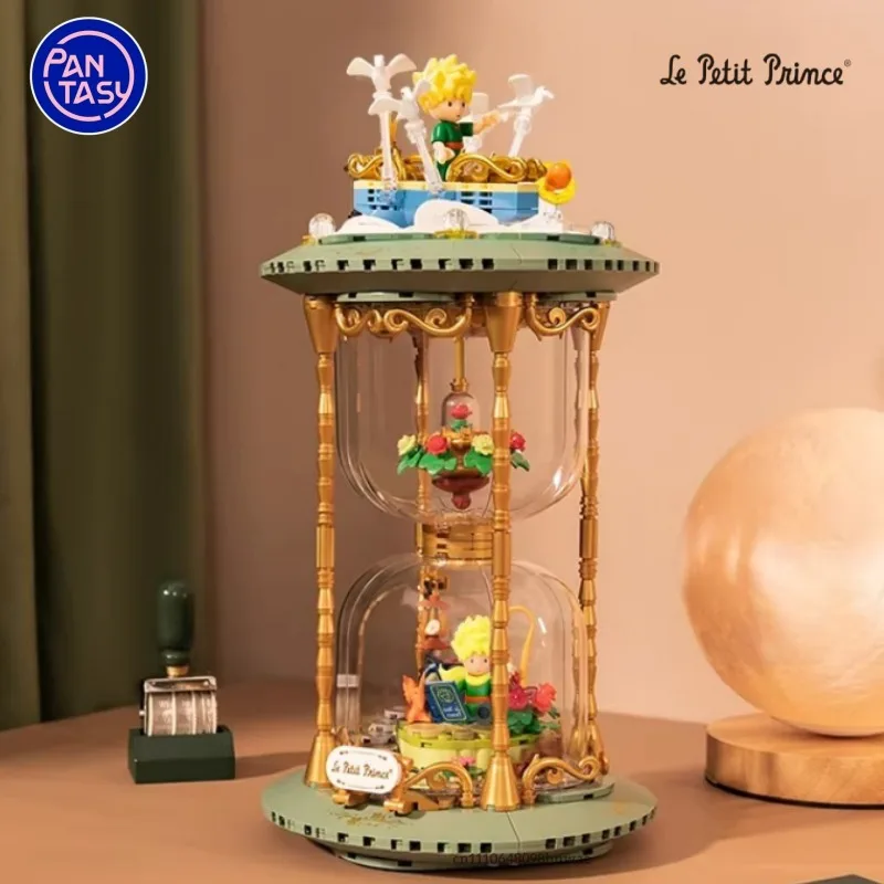 

Pantasy The Little Prince Time Hourglass Building Blocks Planet Roaming Assembly Models Secret Garden Ornaments Toys Kids Gifts