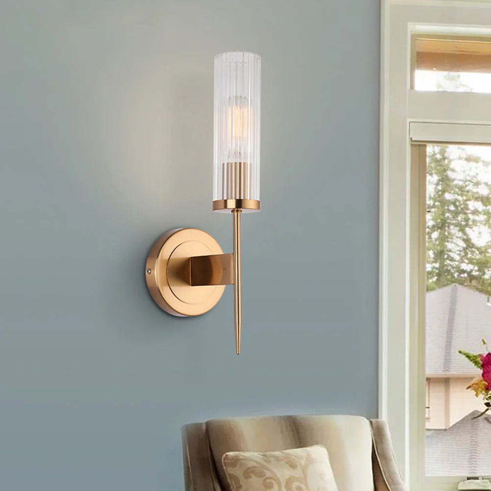 

Golden Bedroom LED Wall Light Modern Simple Creative Wall Lamp Indoor Home Decorative Lighting Corridor Bedside Pendant