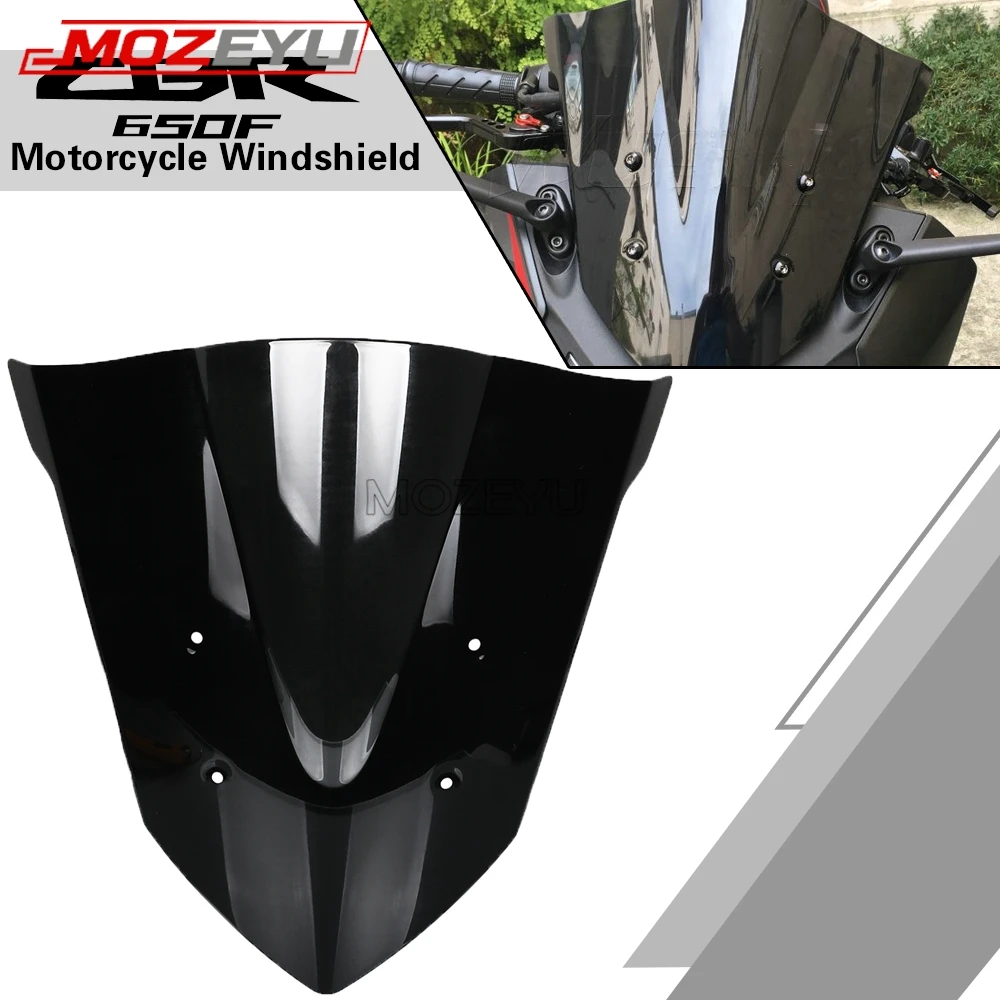

Motorcycle Accessories Windshield Windscreen Wind Deflectors For Honda CBR650F CBR 650F CBR650 F 2014 2015 2016 2017 2018