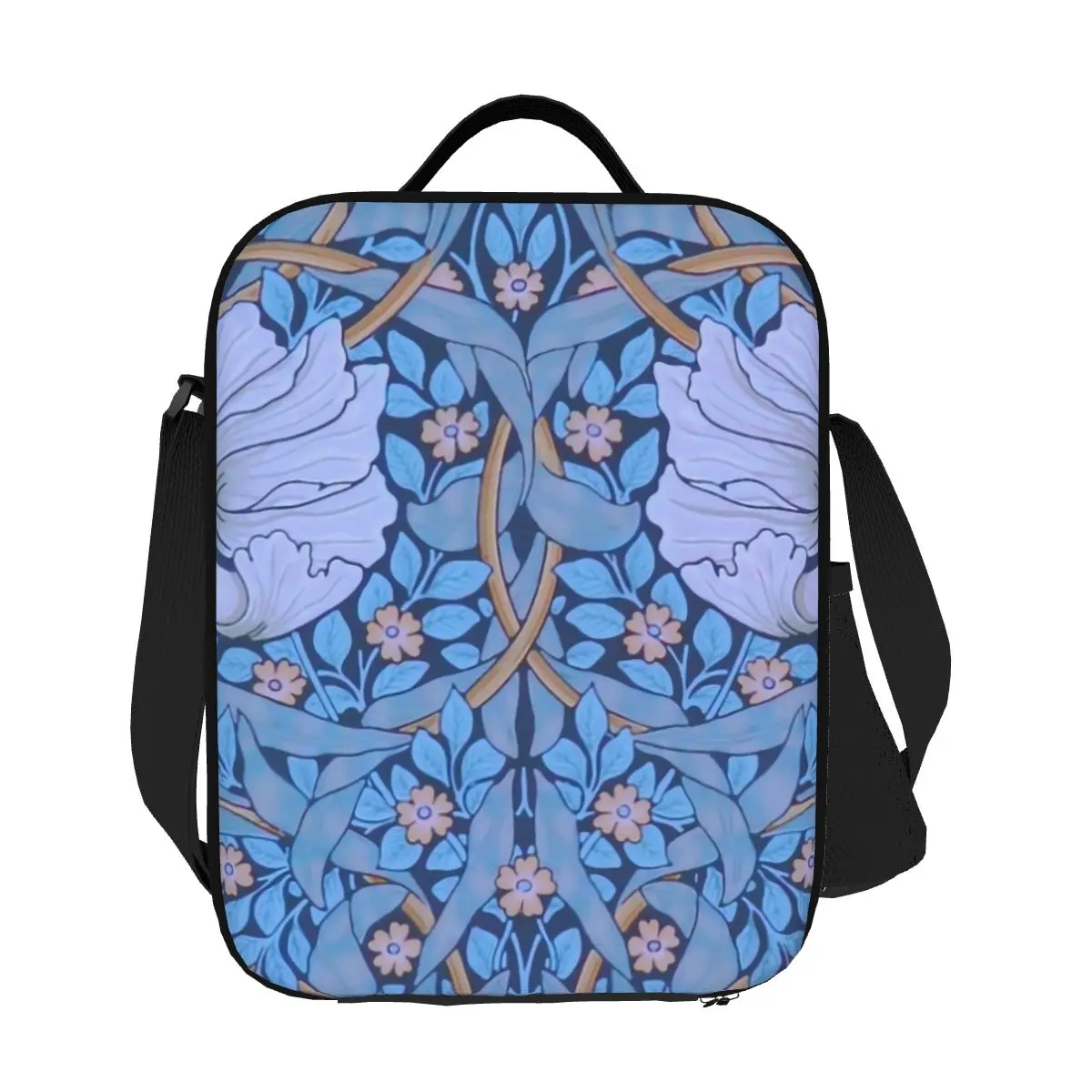

Custom William Morris Insulated Lunch Bag for Women Pimpernel Thermal Cooler Bento Box Office Work School