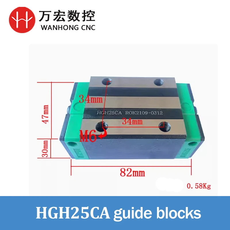 Высокоточный блок слайдера линейных направляющих для станков управления |   Серия HGW