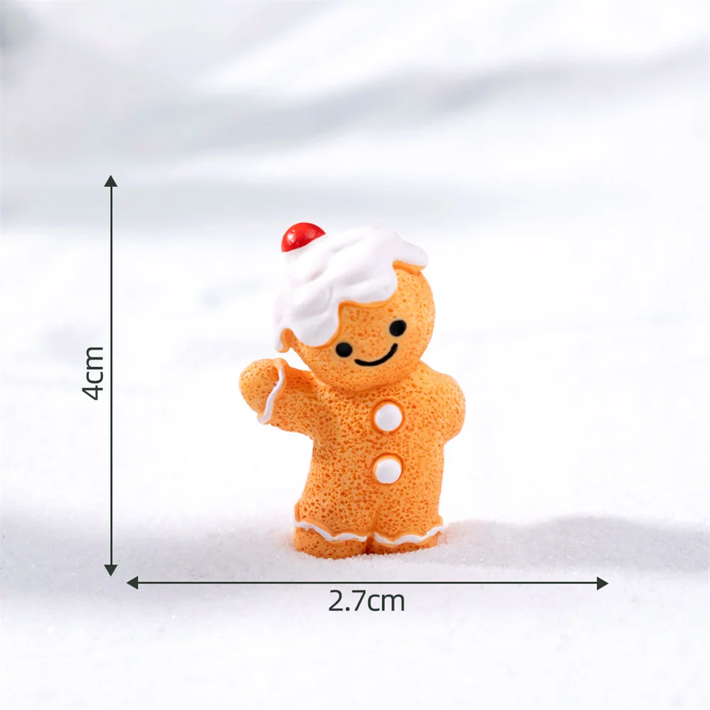 Mini Christmas Tree Decorative Micro Landscape Decor Santa Claus Figurine Festive Snowman Ornament For Home Decor Micro New Year