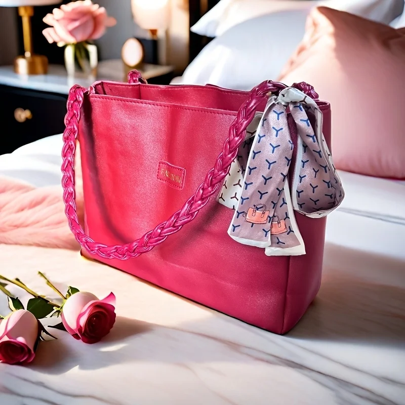 One-shoulder Bag, Retro Hong Kong Style Textured Handbag, Large Capacity, Simple and Casual, Versatile Commuter Bag