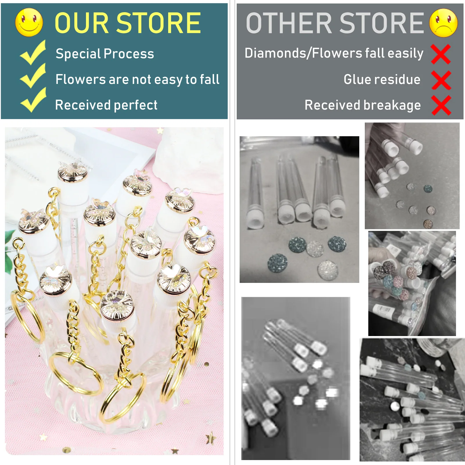 10 مجموعات عصا الماسكارا أنبوب مع سلسلة المفاتيح مجموعة فراشة ماسكارا فرش رمش Spoolies فرشاة ماكياج أداة قضيب