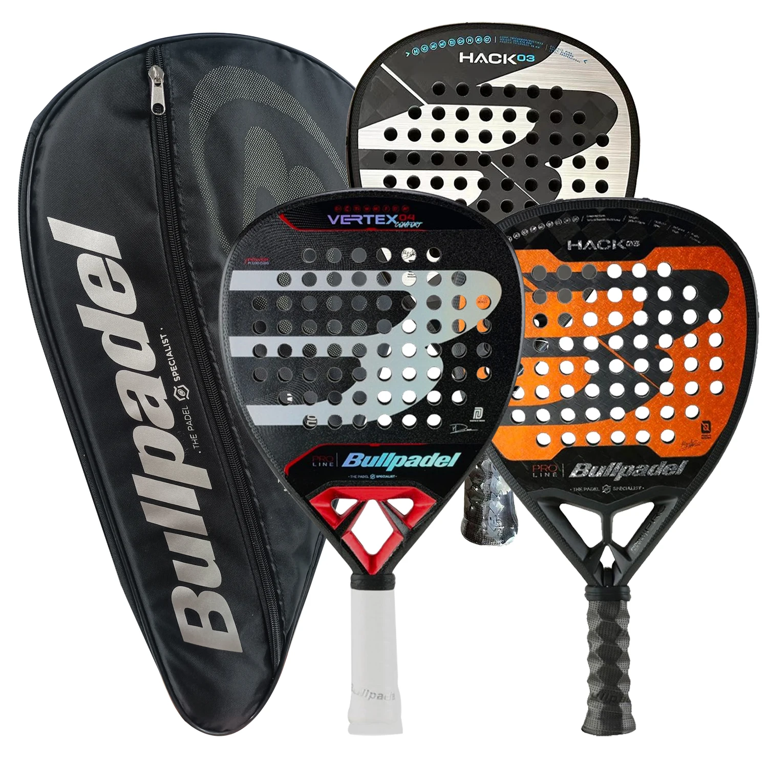 Bullpadel Pala Padel Professional Soft FaceCarbon Fiber Tennis Racket Outdoor Sports Equipment for Men and Women Board Racket