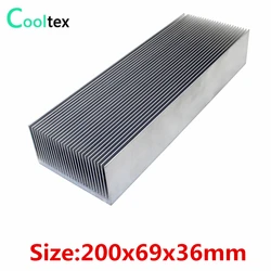(High power)  200x69x36mm Aluminum heatsink  Heat Sink radiator cooler for chip LED Electronic cooling