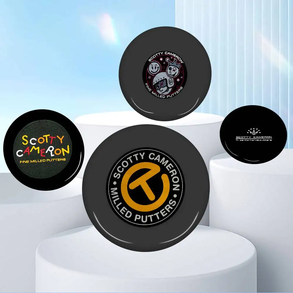 S-Scotty-Cameron Premium-Golf 32/44/58mm Handmade Pin Round Funny Snap-in Brooches for Backpack Cothes Badge Hat Decoration