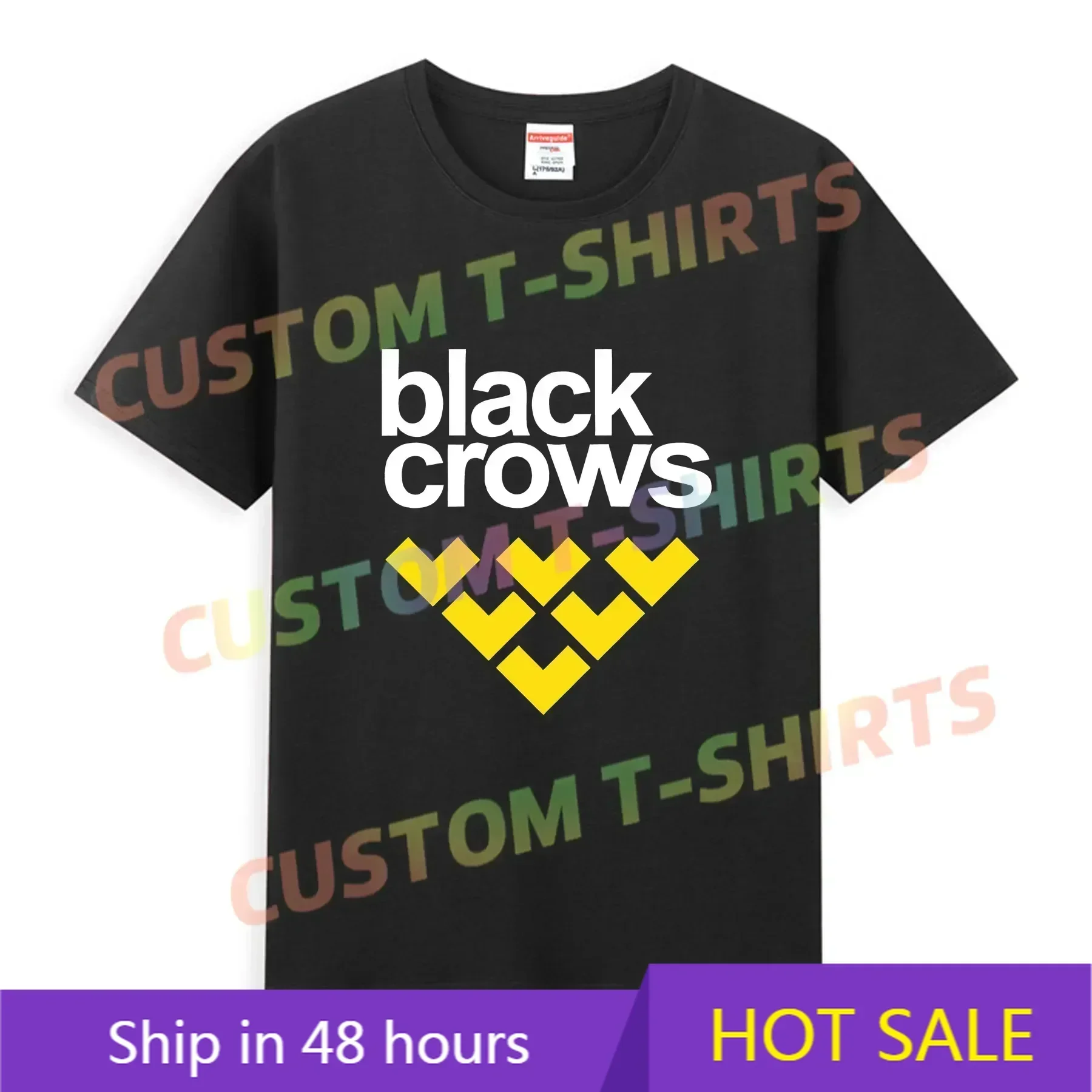 

Men T Shirt Casual Black Crows Skis Logo T-shirt Graphic Oversized Sports Tops Breathable Comfortable Streetwear S-3XL