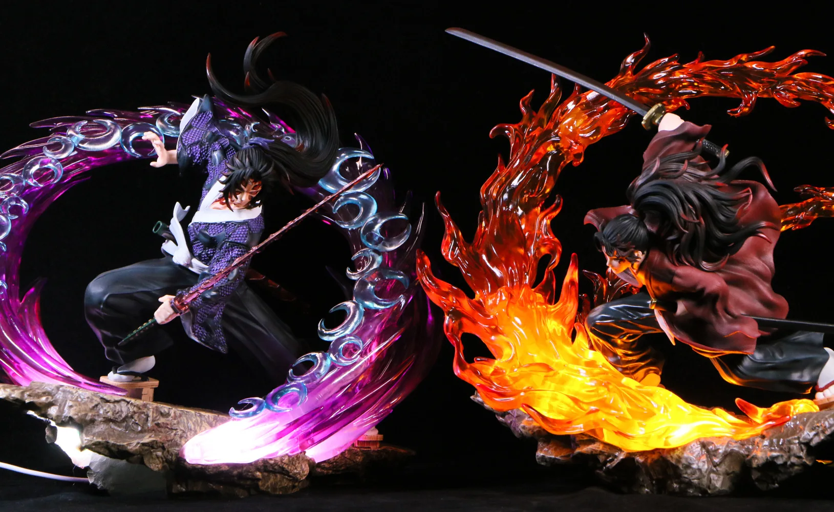 30cm Demon Slayer Tsugikuni Yoriichi Luminous Gk Statue Boy Collection Anime Figure Model Desktop Decoration Ornament Toys Gifts