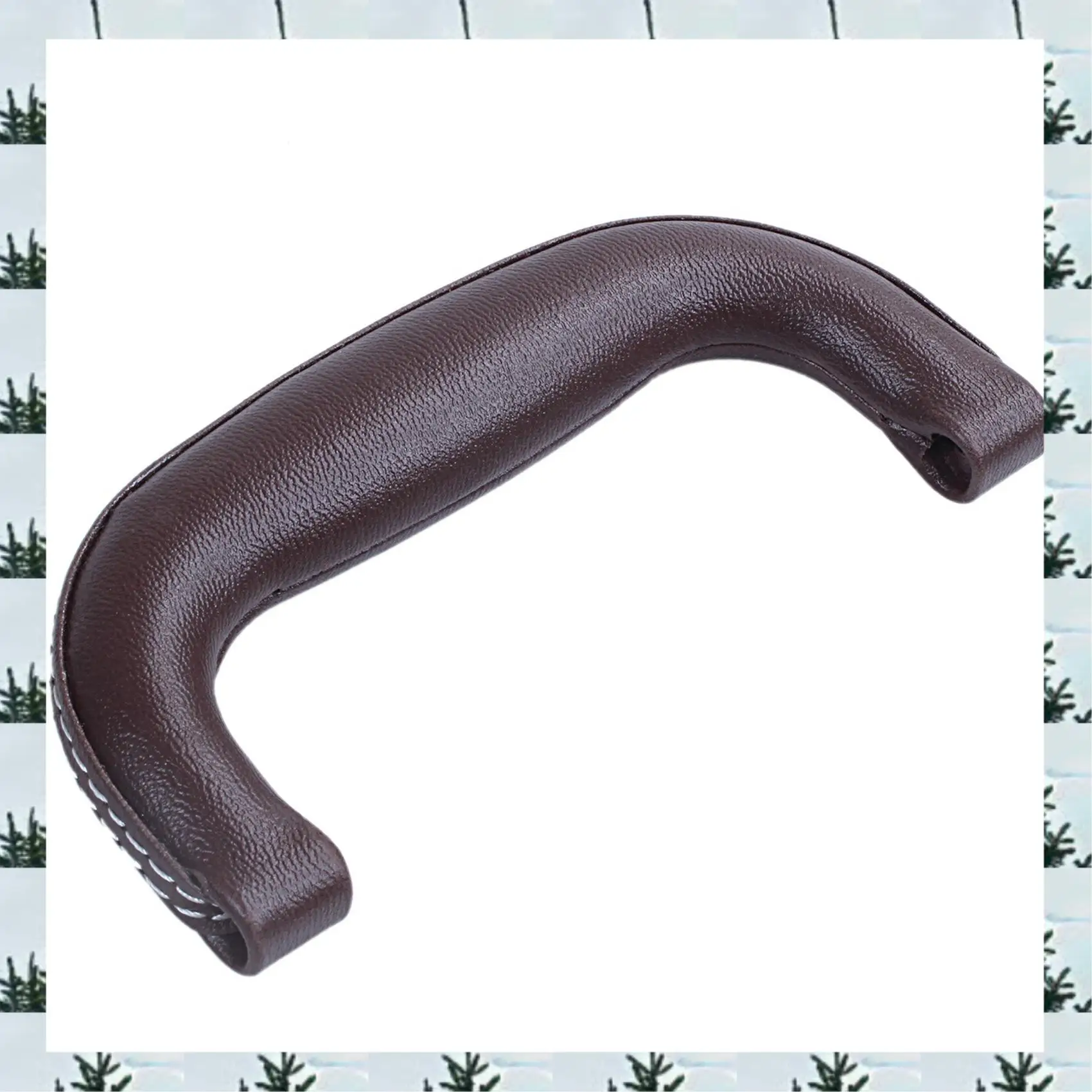 ABLG 2X Brown Leather Guitar Musical Instrument Box Luggage Toolbox Trolley Case Handle