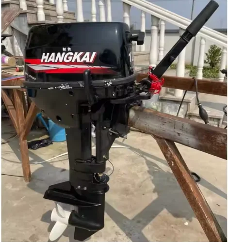 2 Stroke 12 HP Air-cooled Outboard Gasoline Outboards Boat Engine Propeller Max 30km.h