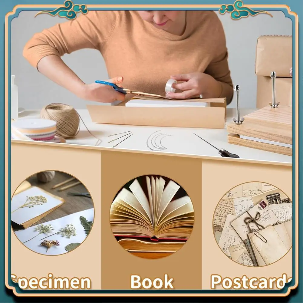 (جديد) - مجموعة تجليد الكتب، مستلزمات التجليد، مجموعة أدوات تجليد مجلد العظام للمبتدئين، مجلد العظام، مناسبة للاستخدام بنفسك