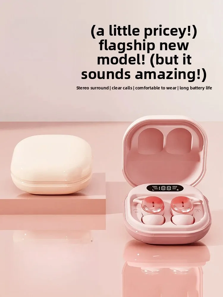 2026 new sleep in-ear wireless bluetooth headset dedicated to invisible motion noise reduction air bone conduction