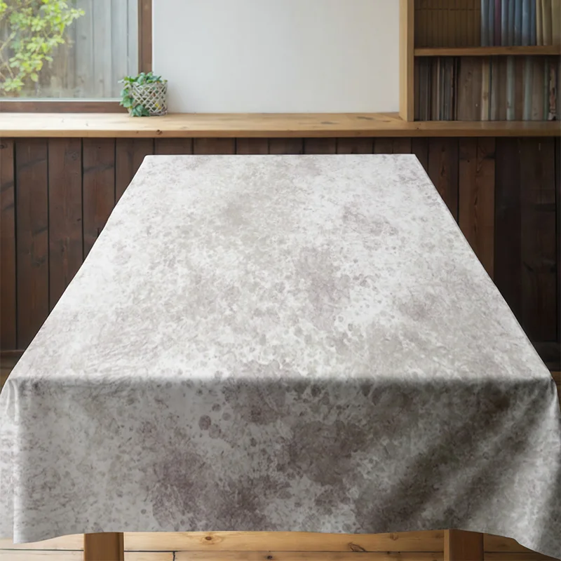 مفرش طاولة عتيق مزين بالزهور لديكور غرفة الطعام الريفي غطاء قماش المطبخ الأبيض المغسول الناعم للديكور المنزلي (أزرق فاتح) #4