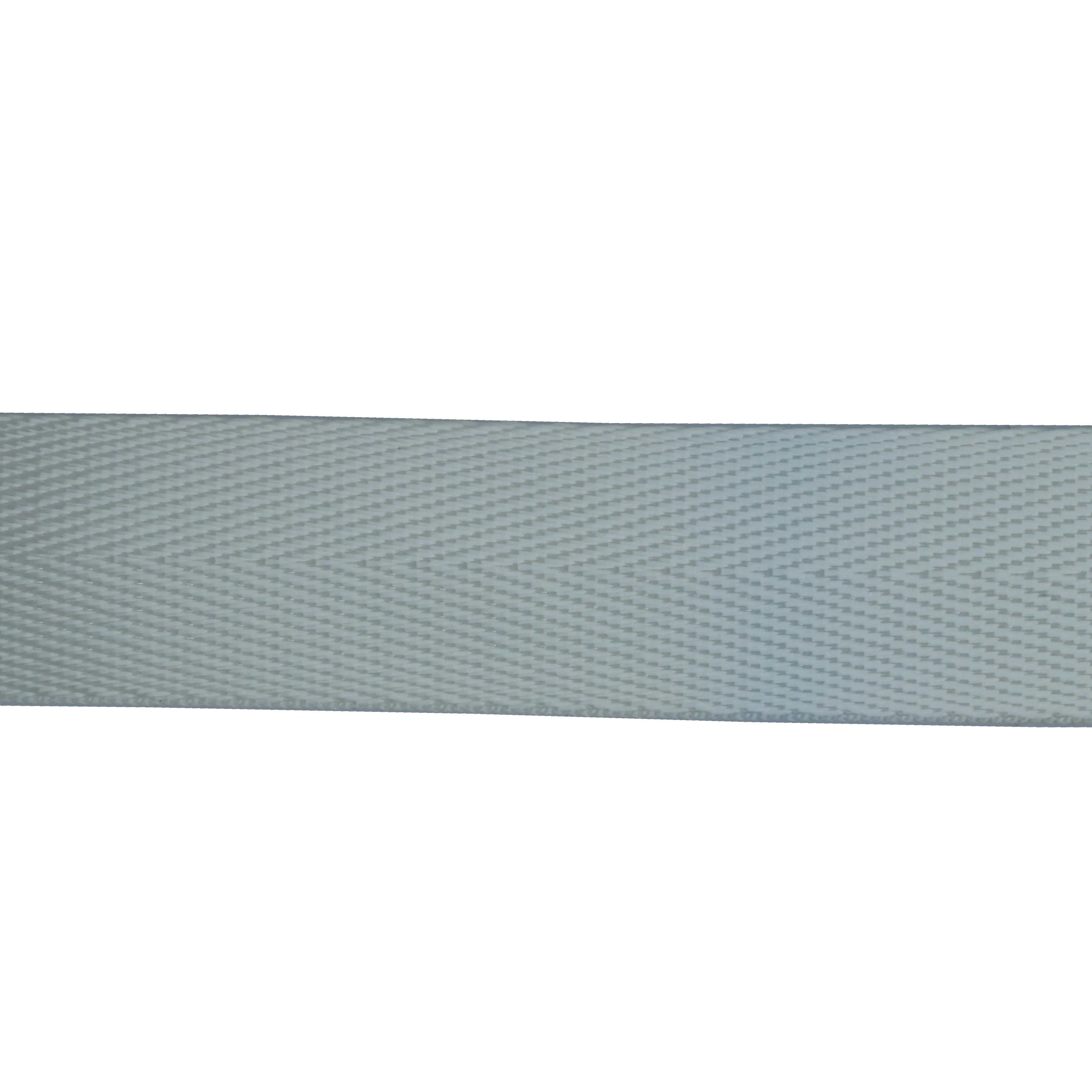 Silver Gray Nylon Woven Twill Webbing 4.5m Long 25mm Wide 1mm Thick Backpack Shoulder Strap DIY 1 Roll