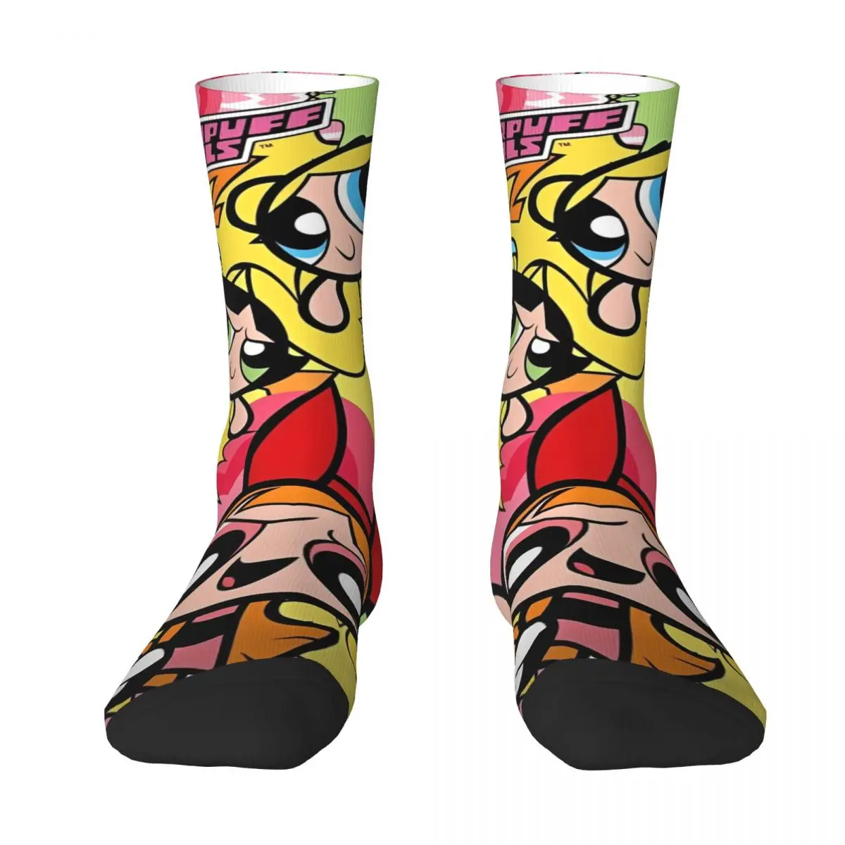 Men's Socks The Powerpuff Girls HD Printed Stockings Winter Funny High Quality Socks Printed Outdoor Non Slip Socks