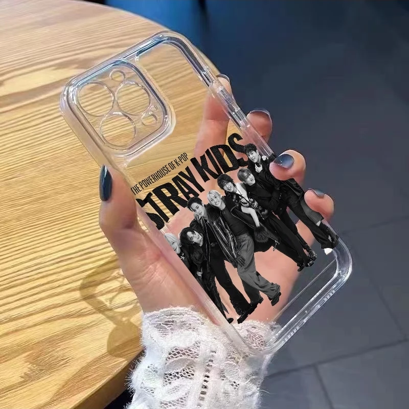 StrayKids TPU Phone Case for iPhone 17 Air 16E 16 15 14 13 12 11 Pro Max X Xs XR 8 7 Transparent Protector  Shockproof Cover view 3