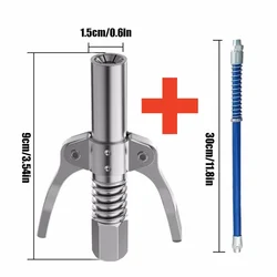 10000PSI Grease Gun Coupler NPTI/8 Oil Pump Quick Release Grease Nozzle Injector Lubricating Oil Grease Gun Car Auto Repair Tool