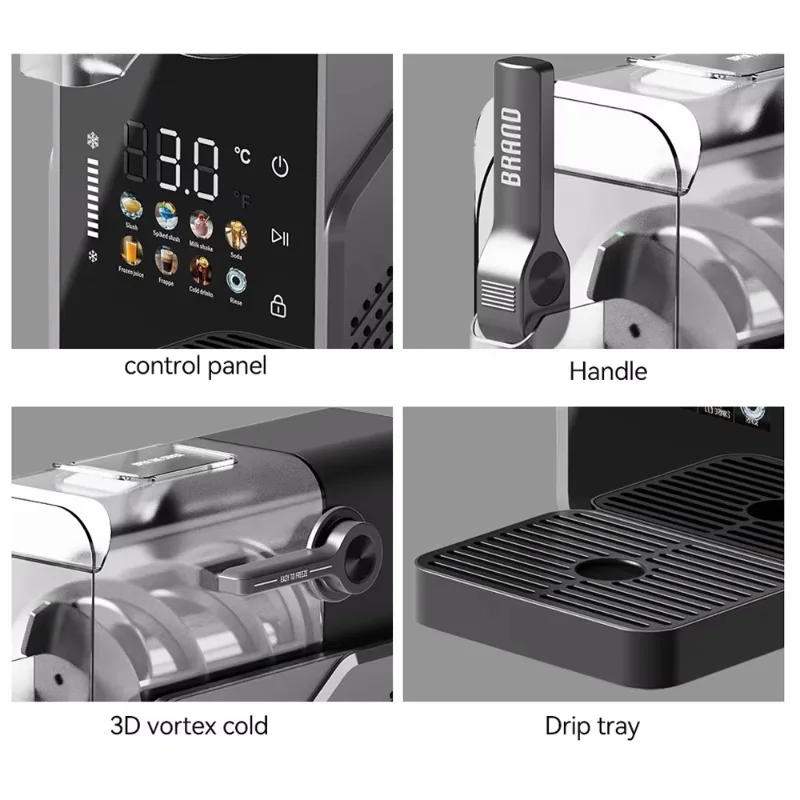 New quick  no ice cube automatic smoothie machine DIY juice slush milkshake machine