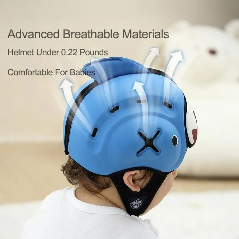 Baby Safety Helmets Breathable Hat for Crawling and Walking Ages 6 to 24 Months 425F