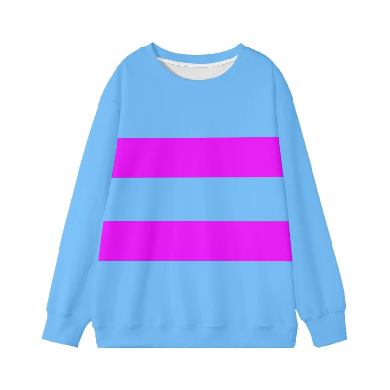 Undertale Frisk Crewneck SWEATSHIRT Game SameStyle Cartoon Retro Casual Streetwear Long Sleeve  Pop for Autumn/Winter  tops