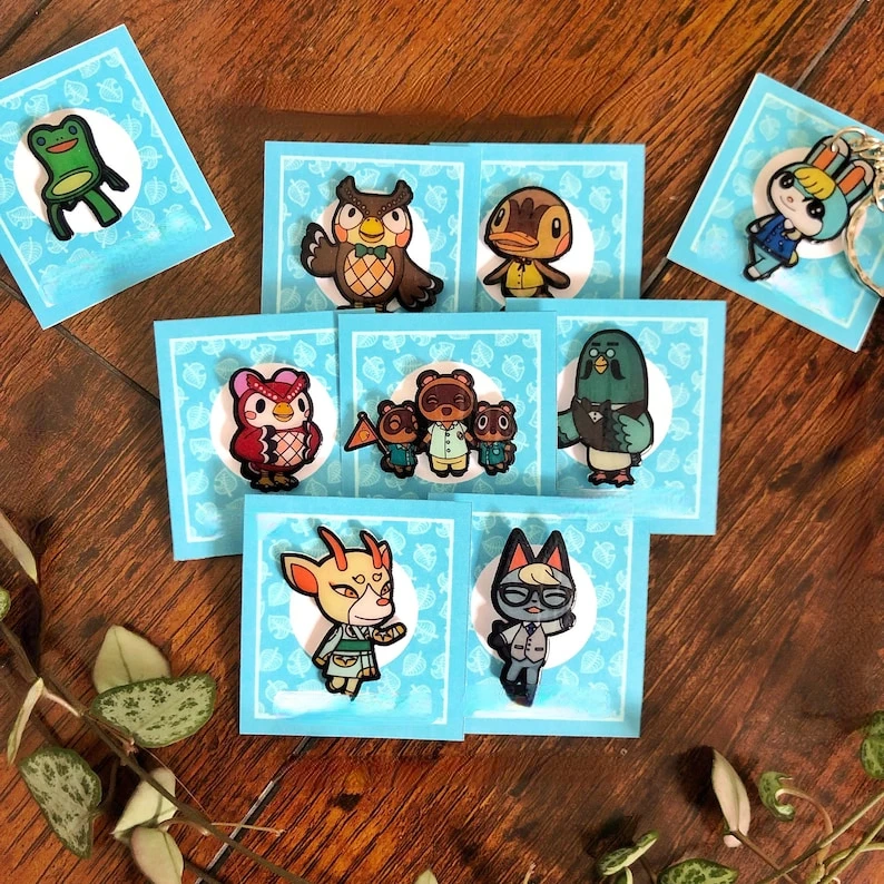 Animal Villagers & Characters Enamel Pin
