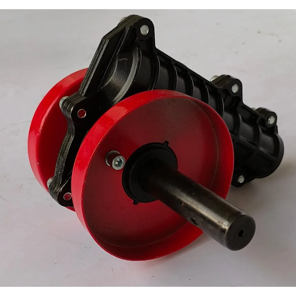 Lawn Mower Weeding Wheel Loosening and Trenching Wheel Assembly Gearbox Transmission Copper Gear Spindle Aluminum Shell