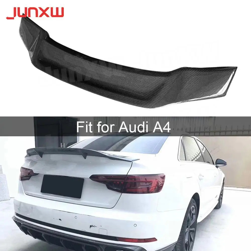 

Carbon Fiber Car Rear Trunk Spoiler Wings for Audi A4 S4 RS4 Sedan 4 Door 2013-2018 FRP Rear Boot Wing Car Styling