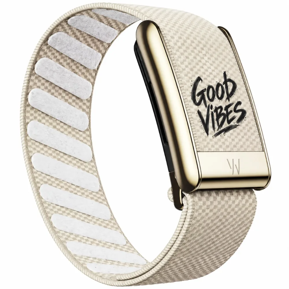 For WHOOP 5.0 MG Street Art Graffiti Nylon Woven Sport Strap Good Vibes Printed Replacement Wristband