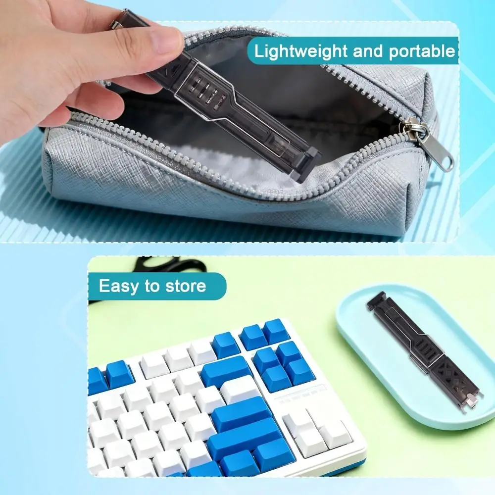 New 2 in 1 Keycaps Puller Multifunctional Remove and Replace Switch Puller Disassembly Tool Mechanical Keyboards Remover Tool