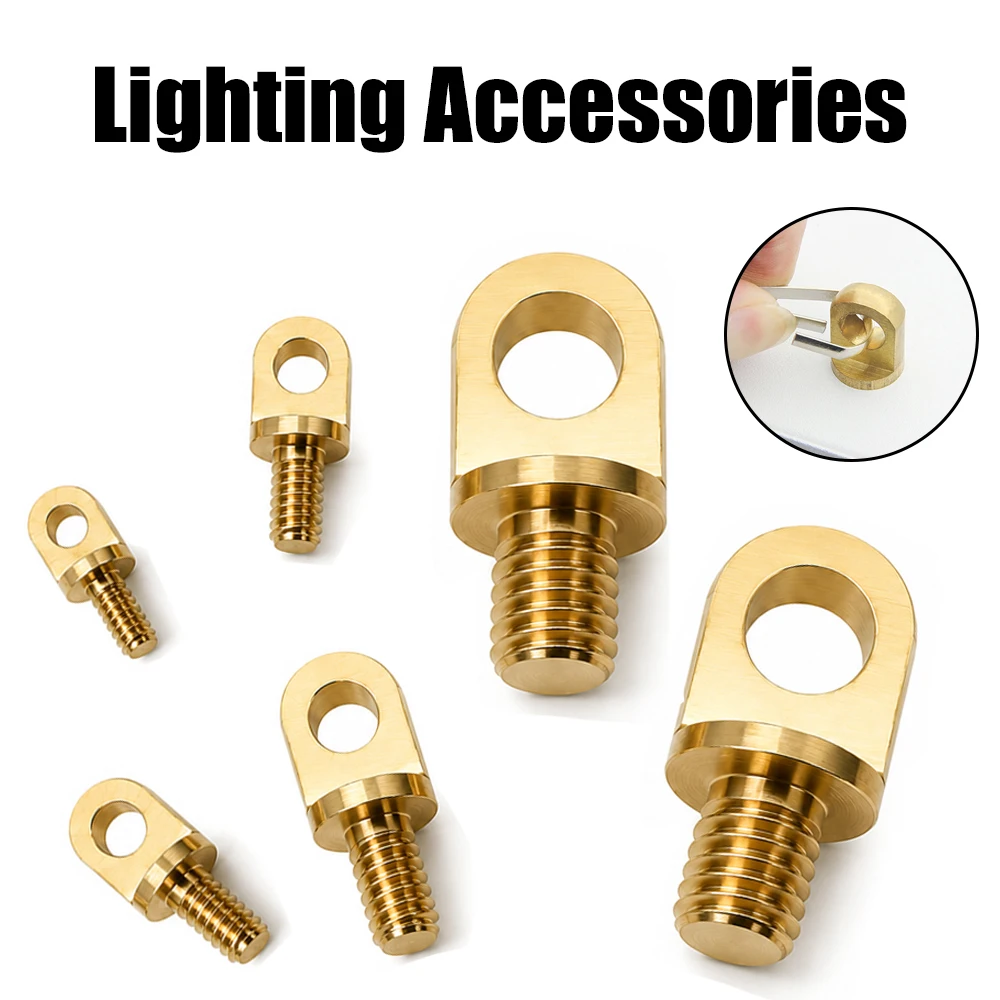 10-100PCS Brass Lifting Ring Copper Pillar Screws Lamp Screws & Hardware DIY Accessories & Lamp Connectors M3-M10 Teeth