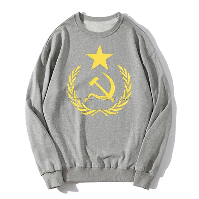 Communist Flag Hoodie Men C C C P CCCP Russian Putin President Spring Autumn Sweater Streetwear Harajuku