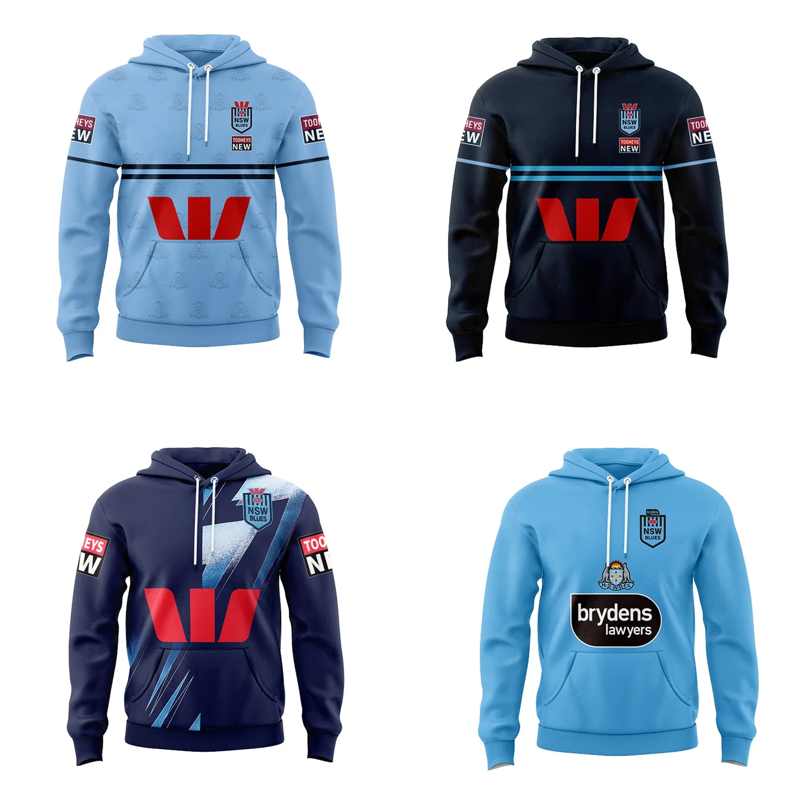 2023 NSW BLUES STATE OF ORIGIN Mens Rugby Hoodies Customize