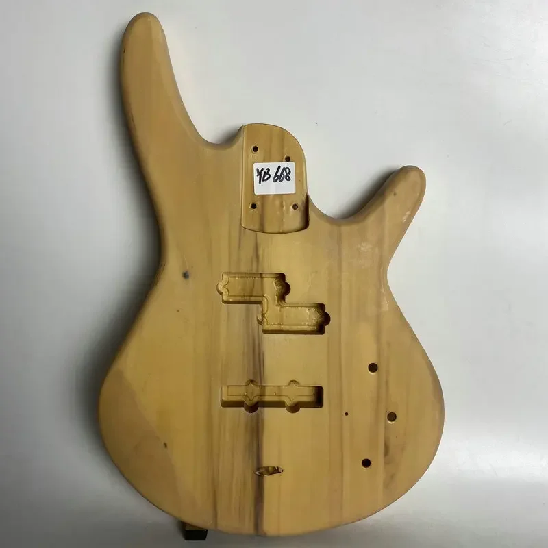 YB668 Natrual Color Solid Basswood PJB Bass Body Right Hand Unfinished for DIY Replacement