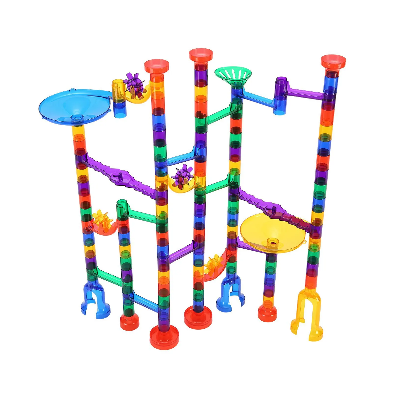 

Набор для игры в Marble Run, 145 элементов, конструктор-лабиринт, развивающая игра, с 5 светящимися в темноте шариками + 40 стеклянными шариками, Educatio